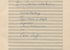[Titelseite] Carl Orff: Ein Sommernachtstraum, Partiturautograph, 1943, BSB, Musikabteilung, Nachlass Carl Orff, Orff.ms.53