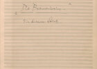 [Titelseite] Carl Orff: Die Bernauerin – Ein bairisches Stück, Partiturautograph, 1946, BSB, Musikabteilung, Nachlass Carl Orff, Orff.ms.55